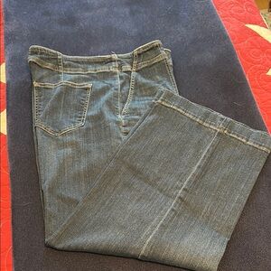 Chico's Blue Wide-Leg Crop Jeans